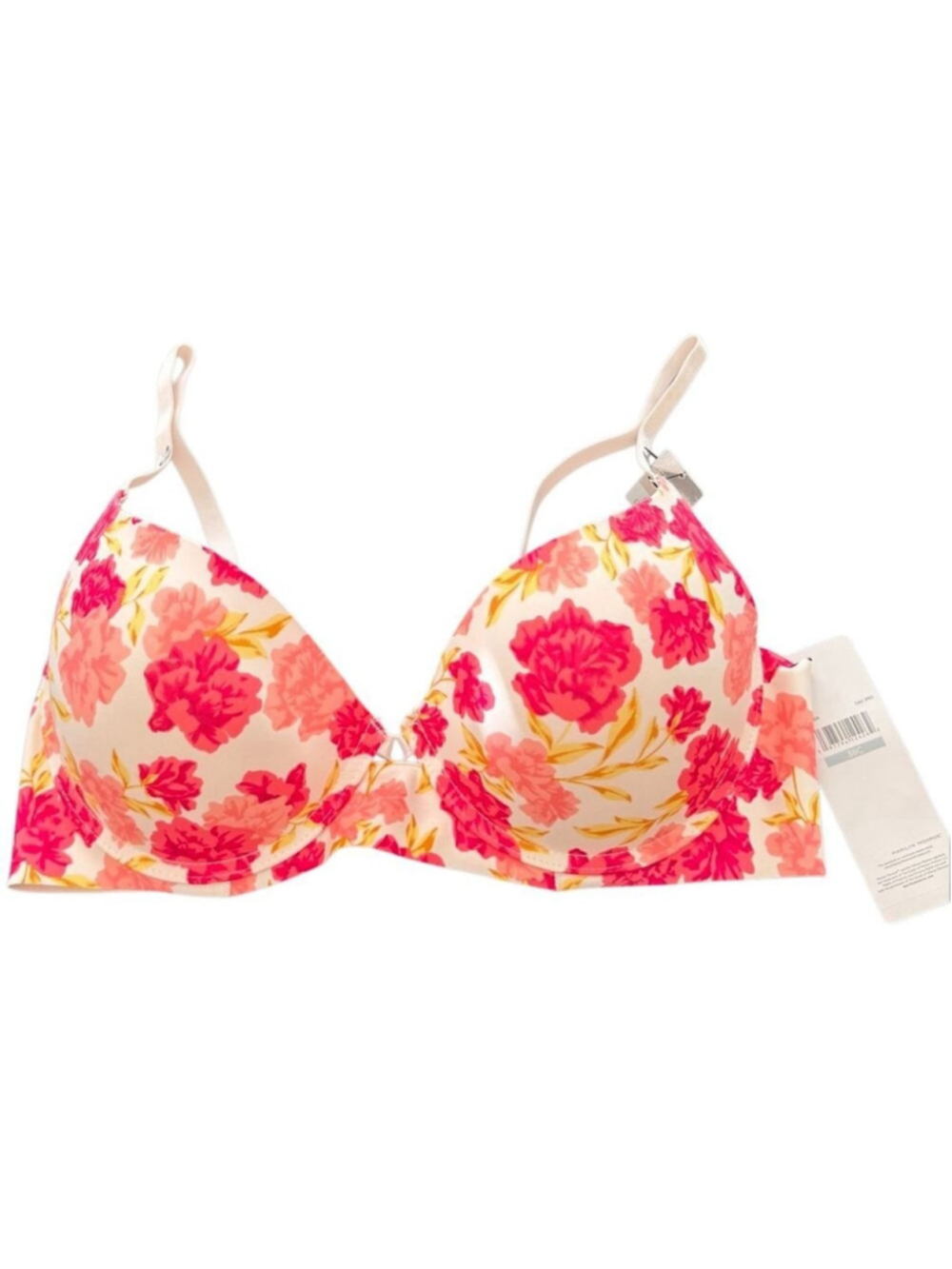 Marilyn Monroe Floral Print T-Shirt Bra - Size 38C